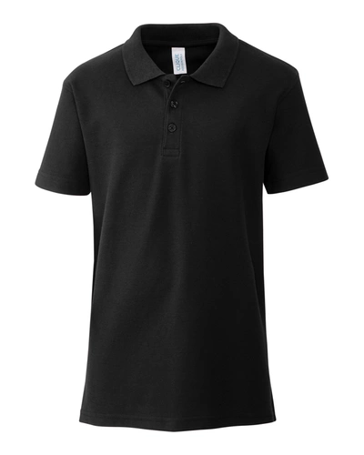 Clique Addison Youth Polo In Black