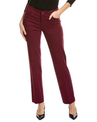 Anne Klein Bootleg Compression Pant In Red