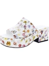 KATY PERRY THE BUSY BEE WOMENS PEEP-TOE PRINTED PLATFORM SANDALS