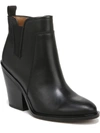 Franco Sarto Gamble Womens Leather Dress Ankle Boots In Black