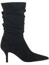 MARC FISHER MANYA WOMENS LACELESS PULL ON MID-CALF BOOTS