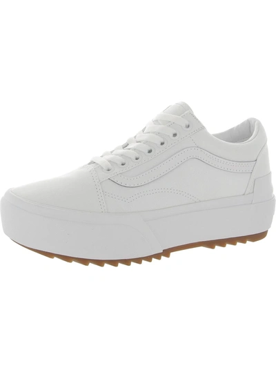Vans Ua Old Skool Stackform Sneakers In White