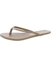 Tkees Foundations Womens Faux Leather Toe-post Flip-flops In Multi