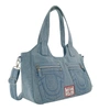 True Religion Horseshoe Stitch Denim Satchel In Multi