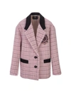 ETRO ETRO CHECK JACKET WITH EMBROIDERY