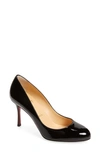 Christian Louboutin Dolly Patent Leather Pumps 85 In B439 Black