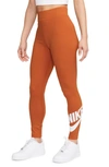 Nike Women's  Sportswear Classics High-waisted Graphic Leggings In Orange