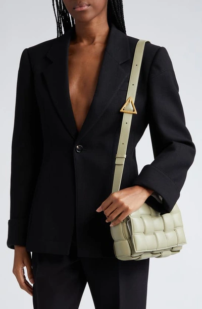 Bottega Veneta Structured Double Melange Jacket In Black