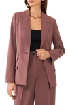 1.state Women's Straight-fit One-button Tuxedo Blazer In Peppercorn