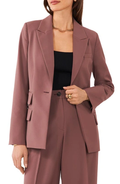 1.state Women's Straight-fit One-button Tuxedo Blazer In Peppercorn