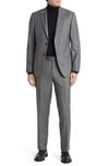 Daniel Hechter Norris Stripe Wool Suit In Grey