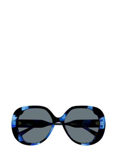 Chloé Eyewear Butterfly Frame Sunglasses In Multi