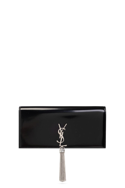 Saint Laurent Medium Monogram Matelassé Leather Wristlet - ShopStyle  Clutches