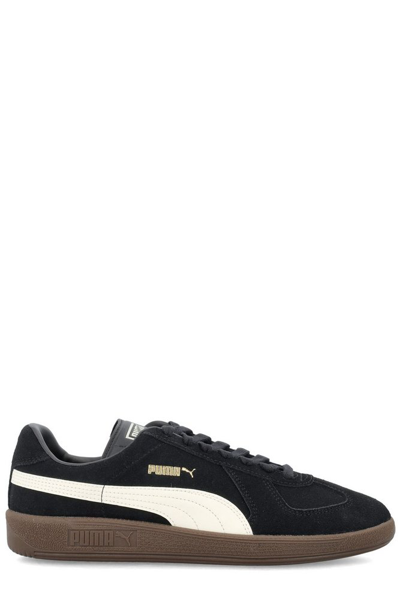 Puma Army Trainer Suede Sneakers In Black