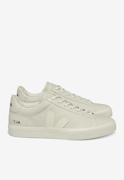 Veja Campo Furred Low-top Trainers In Grey