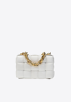 Bottega Veneta The Chain Cassette Padded Leather Shoulder Bag In Cream