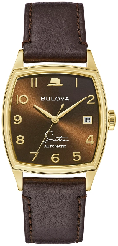 Pre-owned Bulova Frank Sinatra Young At Heart Men Automatic Watch 97b198