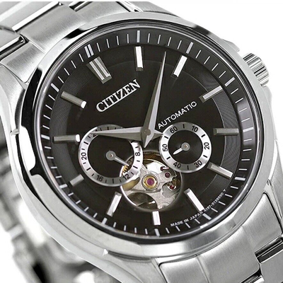 Pre-owned Citizen Collection Np1010-51e Mechanical Automatic Watch Sapphire Crystal 39.6mm