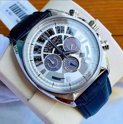 Pre-owned Citizen Star Wars Millennium Falcon Men's Watch Leather Band Ca4281-00w