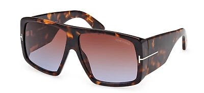Pre-owned Tom Ford Raven Ft 1036 Tortoise/brown Pink Shaded 60/12/135 Unisex Sunglasses