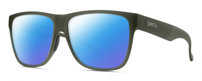 Pre-owned Smith Optics Lowdown Xl 2 Unisex Polarized Sunglasses In Moss Crystal Green 60mm In Blue Mirror Polar