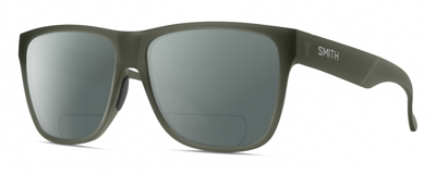 Pre-owned Smith Optics Lowdown Xl 2 Unisex Polarized Bifocal Sunglasses Crystal Green 60mm In Grey