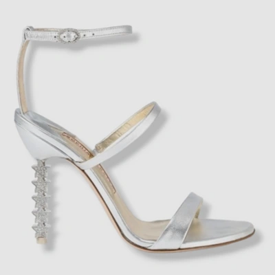 Pre-owned Sophia Webster $650  Women's Silver Rosalind Crystal-star Sandal Shoes Size 36.5