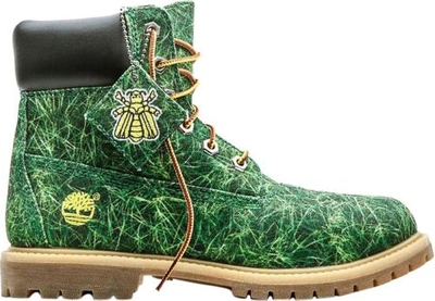 Pre-owned Timberland Bee Line Billionaire Boys Club Canvas Boots Women's 6 Sold Out In Multicolor