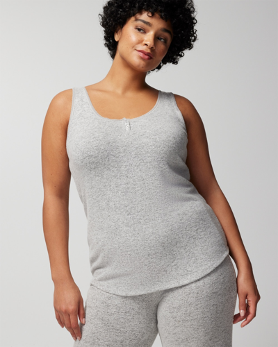 Soma Women's Cozyluxe Pajama Tank Top In Black Size 2xl |