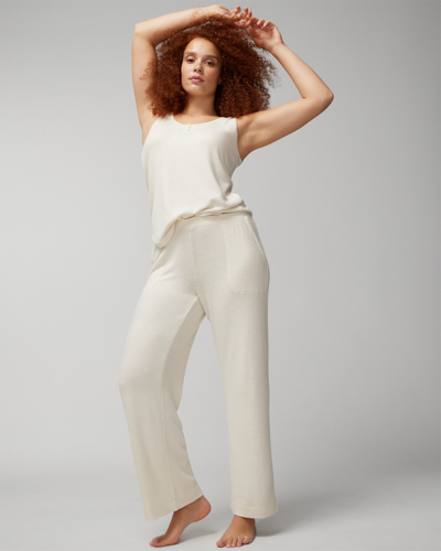 Soma Women's Cozyluxe Pajama Pants In Ivory Size 2xl |