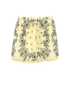 Nanushka Bandana Motif Silk Anne Shorts In Bandana Yellow Large Scale