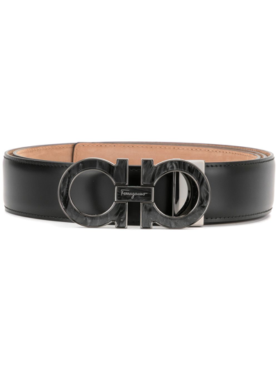 Ferragamo Gancini Belt In Black
