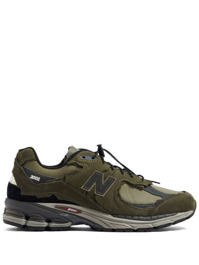 New Balance Multicolor Suede And Fabric 2002r Sneakers In Green