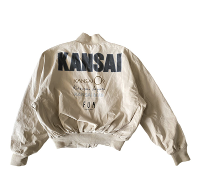 Pre-owned Kansai Yamamoto Kansai Jacket Bomber In Cream