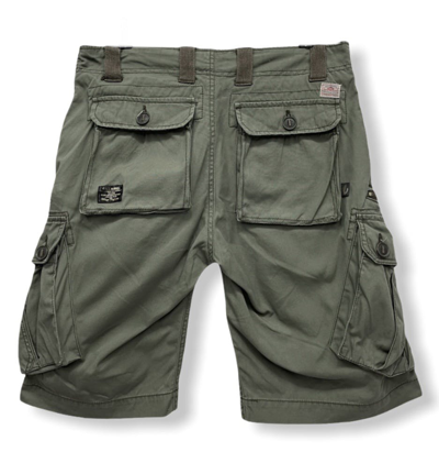 Pre-owned Military X Vintage Back Number Military Shorts Travis Scott Style In Army Green