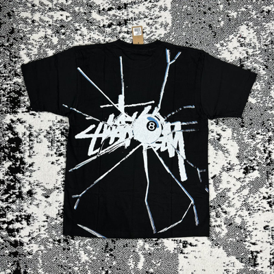 Pre-owned Stussy Shattered Tee In Black