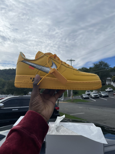 Pre-owned Nike X Off White Nike Off-white Air Force 1 University Gold Shoes