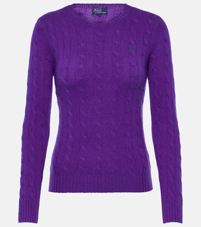 Polo Ralph Lauren Juliana Wool And Cashmere Sweater In Purple