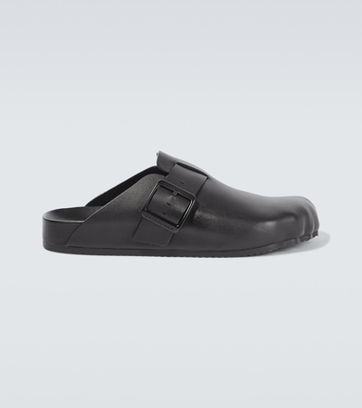 BALENCIAGA SUNDAY LEATHER CLOGS