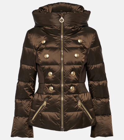 Goldbergh Bouton Ski Jacket In Dark Brown
