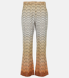 MISSONI ZIG ZAG JERSEY FLARED PANTS