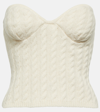 MAGDA BUTRYM CABLE-KNIT TUBE TOP