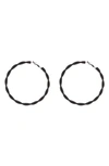Tasha Twist Hoop Earrings In Black
