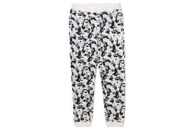 Pre-owned Bape Abc Camo Crystal Stone Sweat Pants Gray