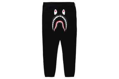 Pre-owned Bape Abc Camo Shark Sweat Pants Black