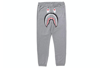 Pre-owned Bape Abc Camo Shark Sweat Pants Gray