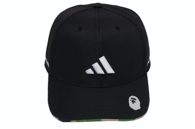 Pre-owned Bape X Adidas Golf Cap Black