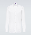 Ralph Lauren Aston Long-sleeved Regular-fit Cotton-poplin Shirt In White