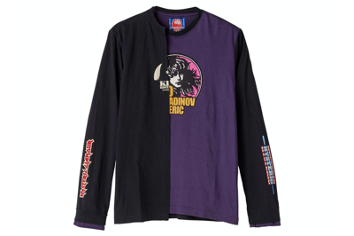 Pre-owned Hysteric Glamour X Kiko Kostadinov Double Sleeve L/s T-shirt Black Purple