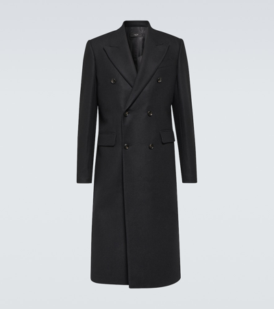 Amiri Wool-blend Coat In Black
